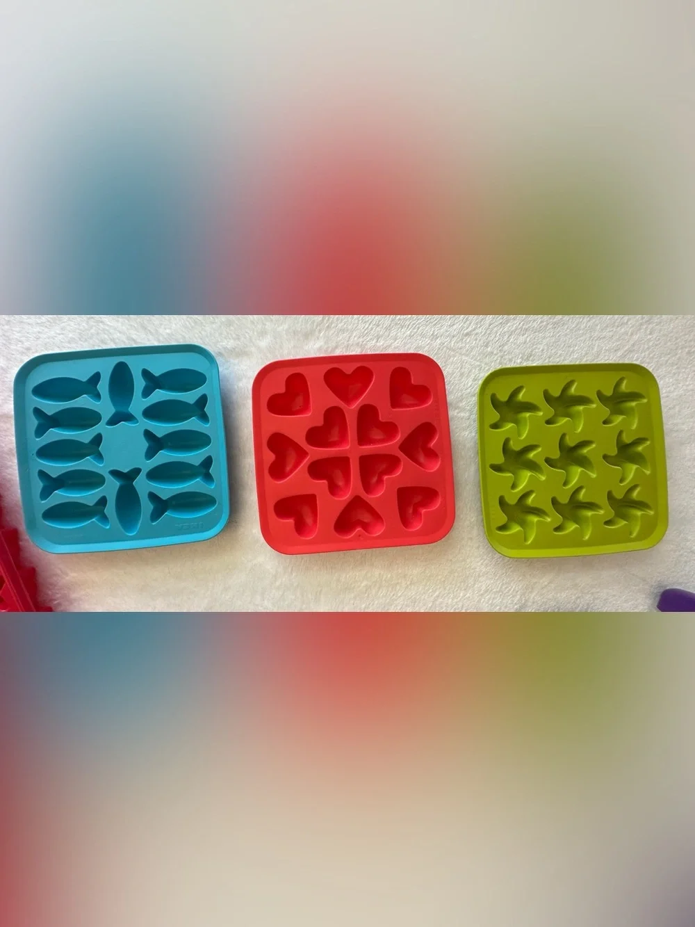 Assorted Silicone Ice Cube and Popsicle Molds